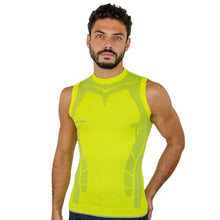 PLAYERA TECNICA SIN MANGAS, CON COMPRESION MEDIA Y TECNOLOGIA FIBRAS INTELIGENTES PL-1-00050