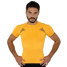 PLAYERA CON MANGA CORTA, COMPRESION MEDIA Y TECNOLOGIA FIBRAS INTELIGENTES PL-1-00068