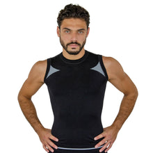 PLAYERA SIN MANGAS, CON COMPRESION MEDIA Y TECNOLOGIA FIBRAS INTELIGENTES PL-1-00171