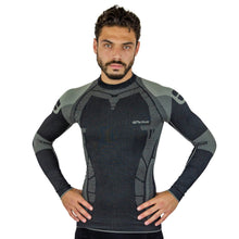 PLAYERA TECNICA CON MANGA LARGA, COMPRESION MEDIA Y TECNOLOGIA FIBRAS INTELIGENTES PL-1-00048