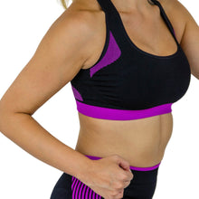 TOP SEAMLESS DE ENTRENAMIENTO DE MEDIA COMPRESION CON PRETINA CONTRASTANTE TO-2-00083