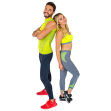 TOP SEAMLESS DE ENTRENAMIENTO DE MEDIA COMPRESION CON PRETINA CONTRASTANTE TO-2-00133